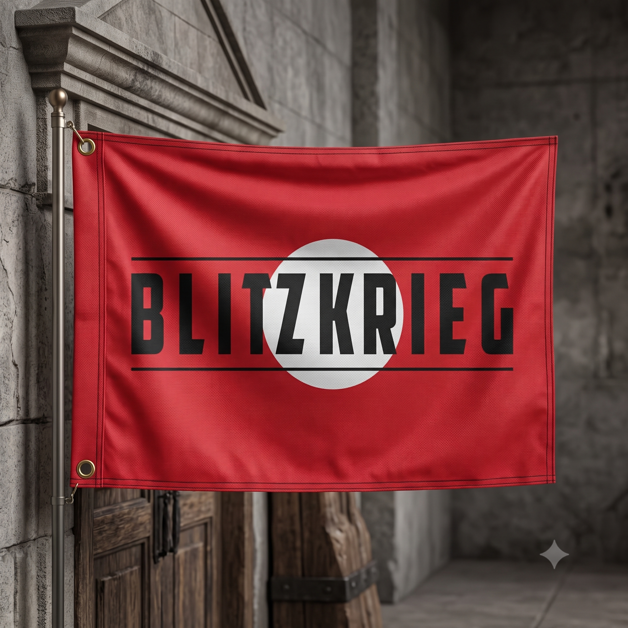 Large black BRC flag